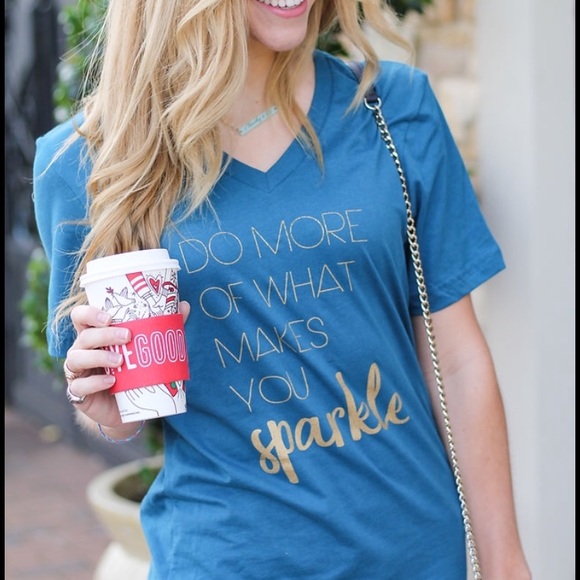 Last 1! XL sparkle tee - Picture 2 of 7